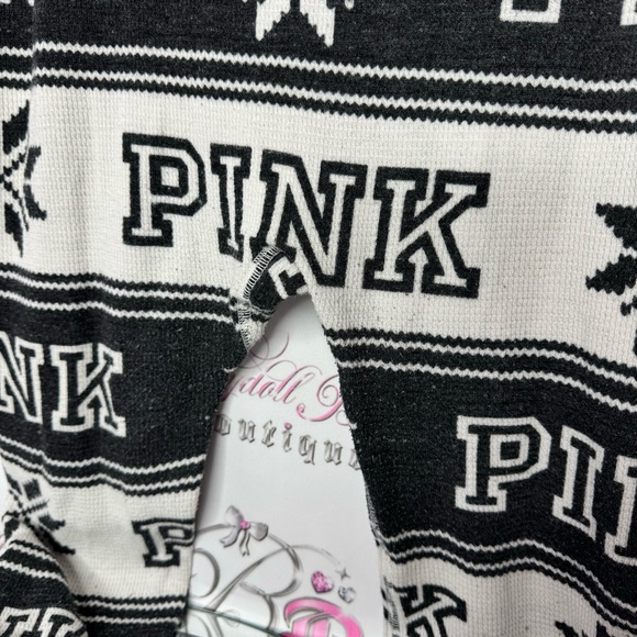 Victoria secret pink onesie long sleeve but flap waffle knit winter Pajamas - Picture 14 of 14